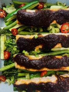 Photo of Salmon Traybake with Tenderstem brocolli