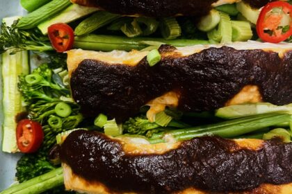 Photo of Salmon Traybake with Tenderstem brocolli